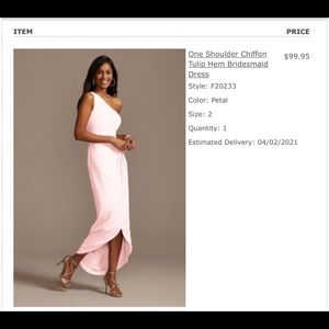 David’s Bridal dress